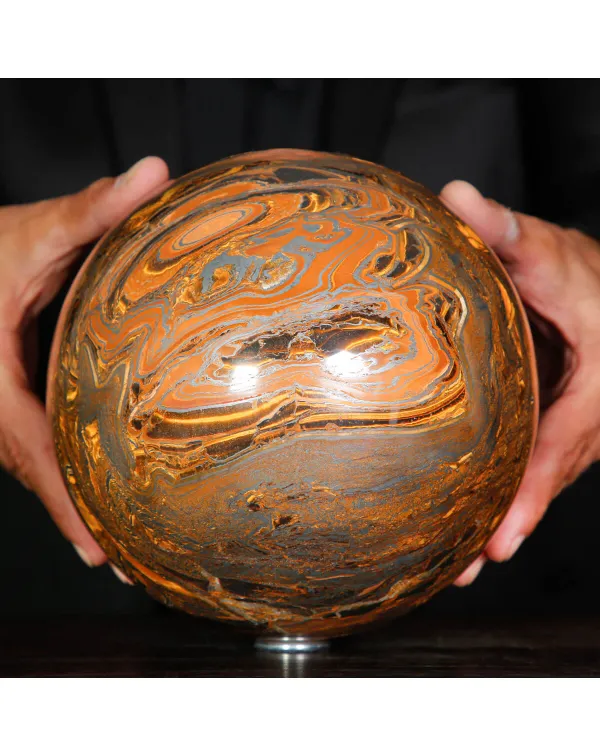 Maestosa Sfera in Tiger Iron Australiano.