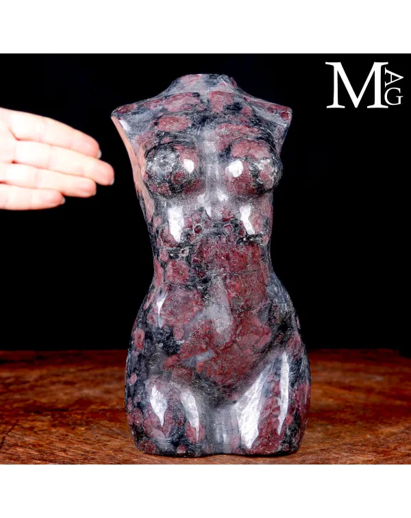 Scultura Corpo Femminile – Busto in Scisto con G...
