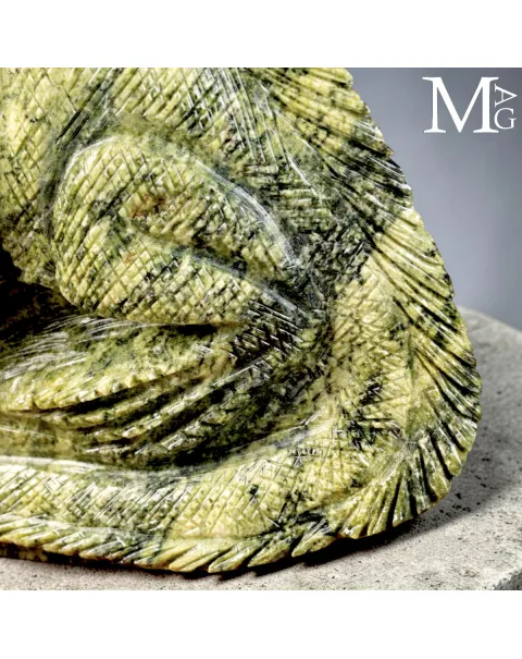 Scultura in Serpentino - Iguana