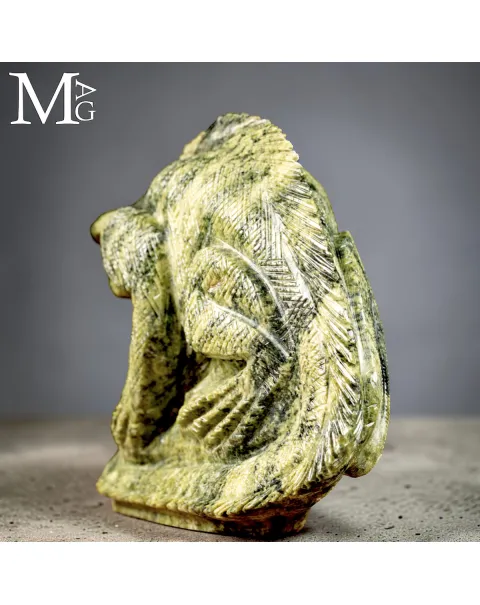 Scultura in Serpentino - Iguana