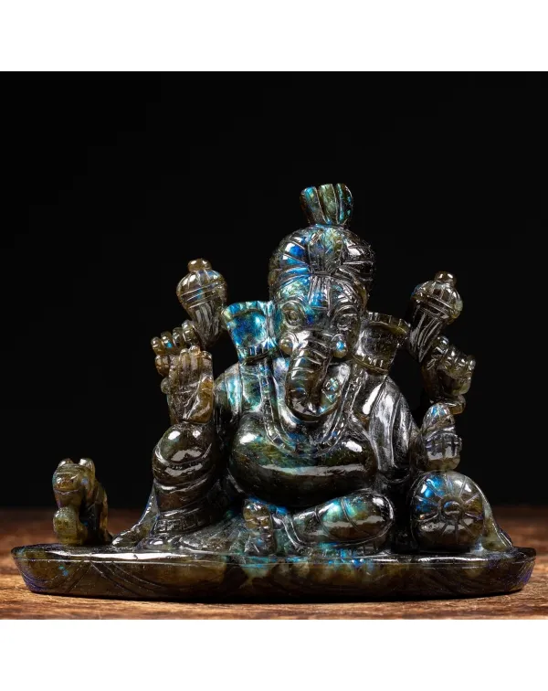 Statua Ganesh Labradorite (1830g)