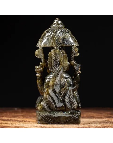 Statua Ganesh Labradorite (1240g)