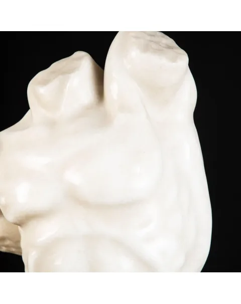 Scultura Torso Uomo in Marmo