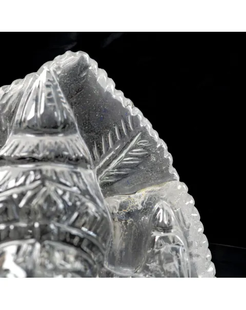 Scultura Lord Ganesh in Quarzo Himalayano.