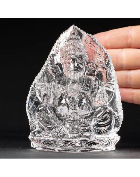 Statua Ganesh Quarzo (540g)