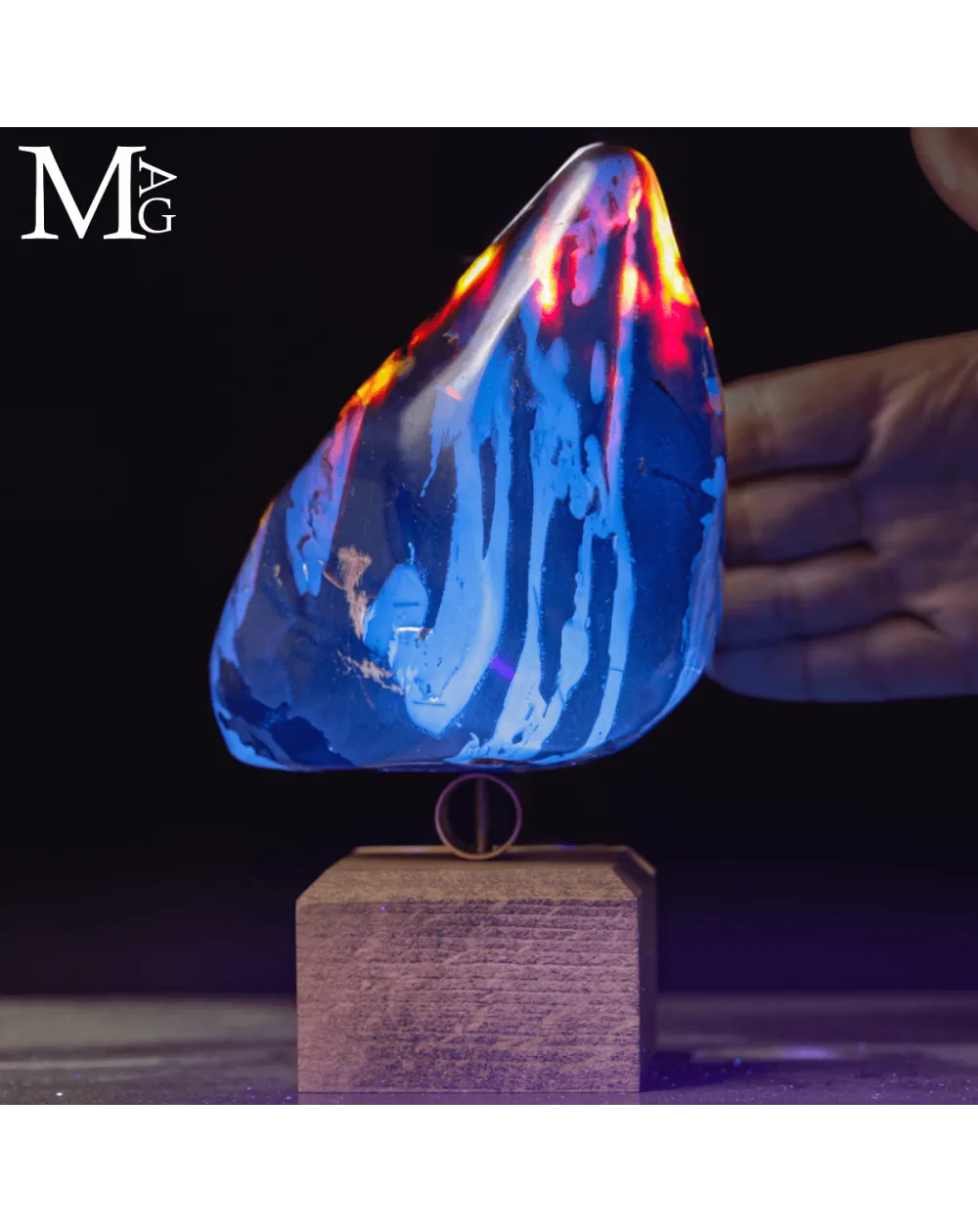 Ambra Blu di Sumatra - Unaa storia scritta milioni di anni fa.