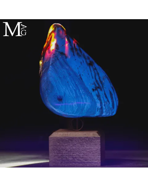 Ambra Blu di Sumatra - Unaa storia scritta milioni di anni fa.
