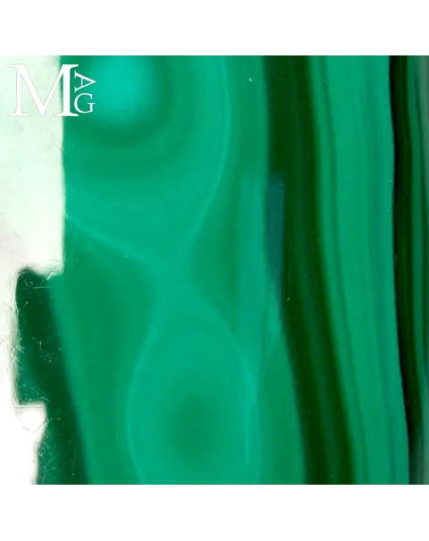 Ciondolo in Argento con Malachite ovale