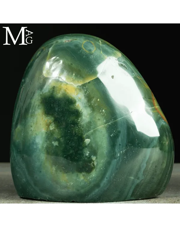 Agata Verde del Madagascar – forma libera levigata