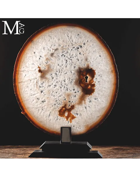 Fetta di Agata Naturale – Sezione da Geode.