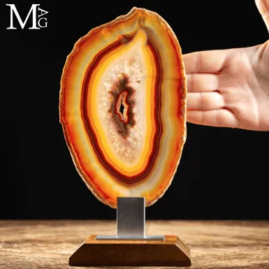 Fetta di Agata Naturale – Bande Cromatiche.