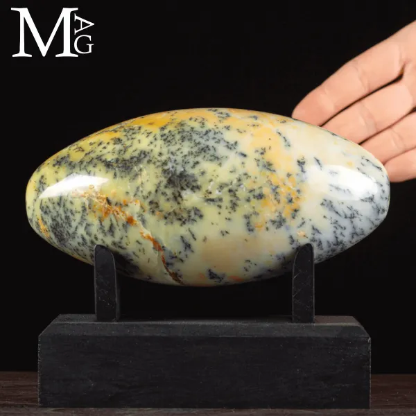 Shiva Lingam in Opale Dendritico.