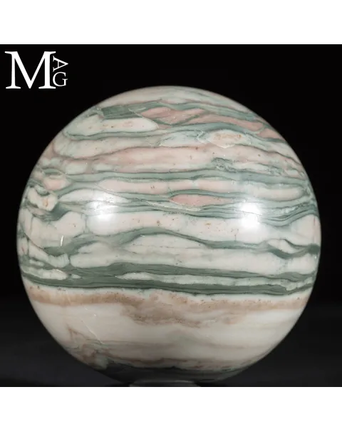 Sfera in New Jade - Serpentino.