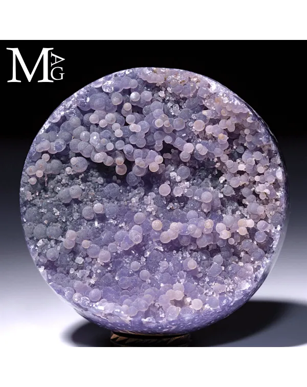 Sfera in Grape Agate - Calcedonio Botrioidale di S...