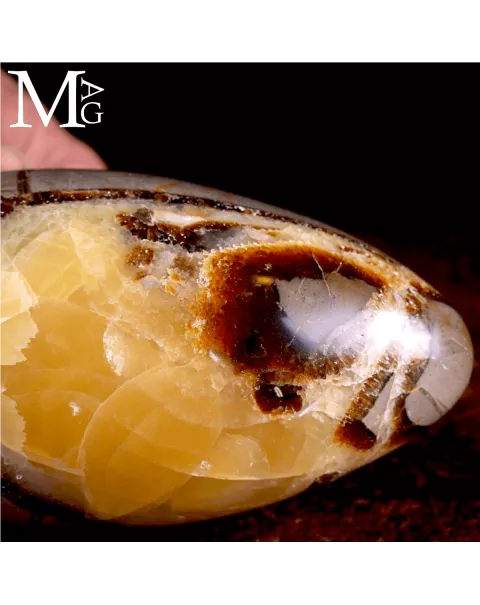 Shiva Lingam in Septaria: Aragonite e Calcite
