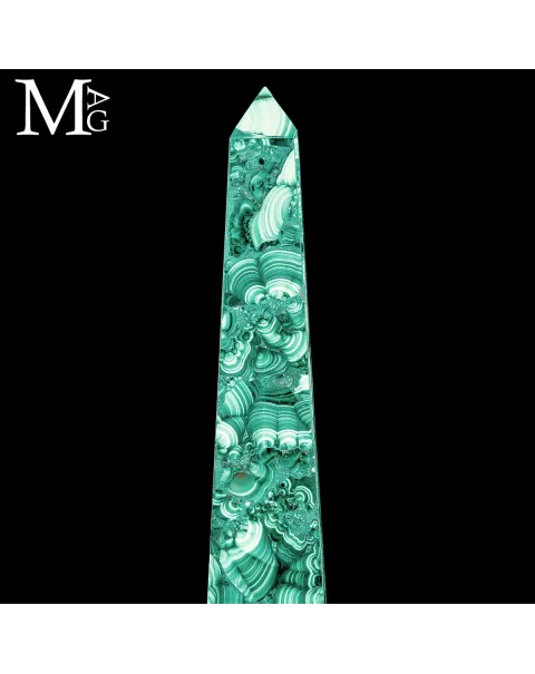 Coppia di Obelischi in Malachite.