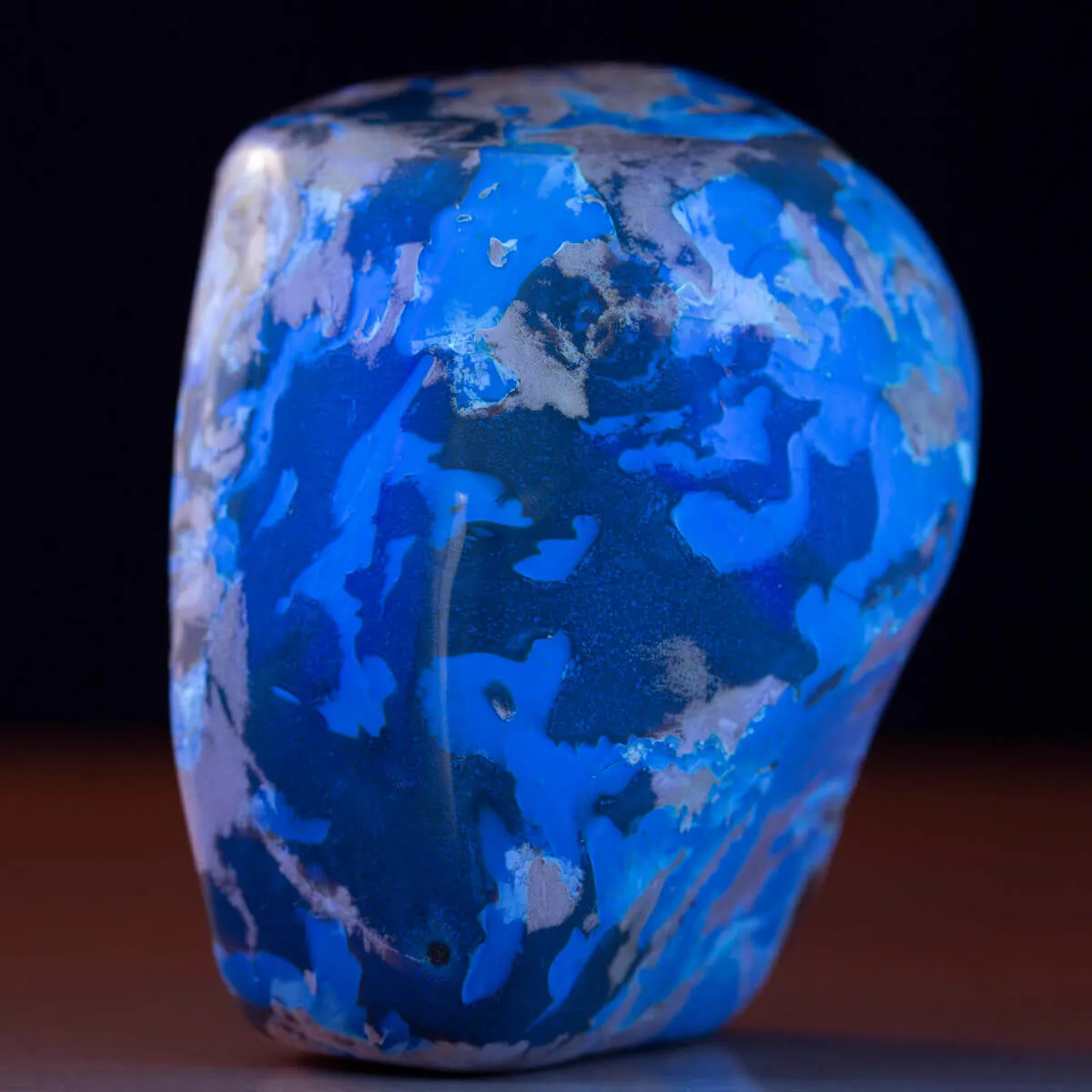 Campione di Ambra Blu di Sumatra - Luce e Chimica