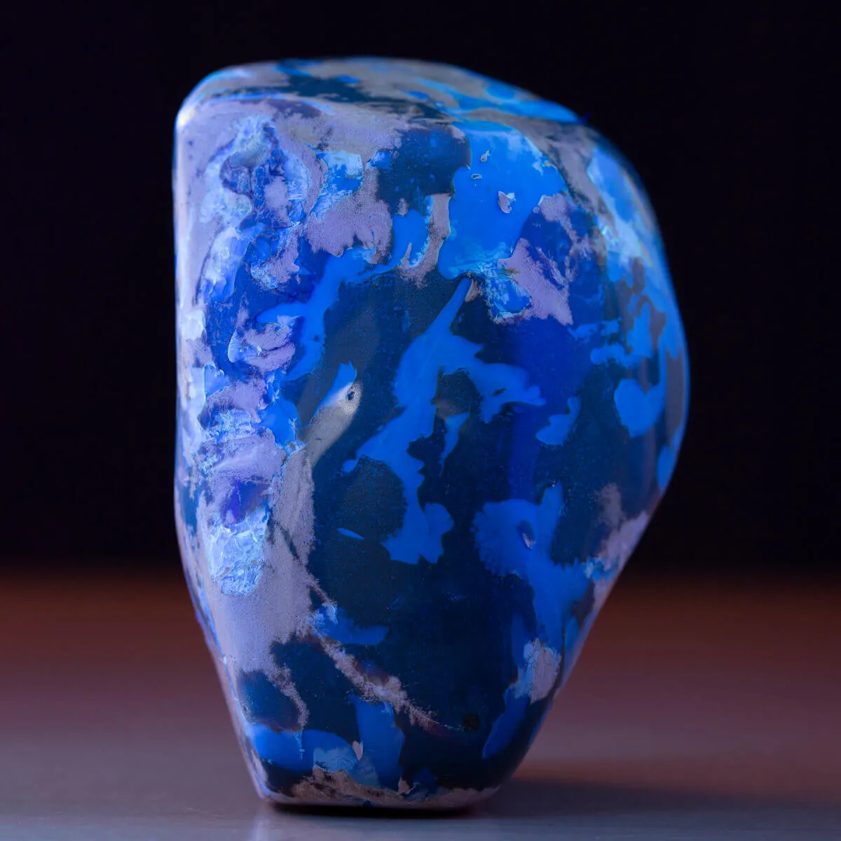 Campione di Ambra Blu di Sumatra - Luce e Chimica