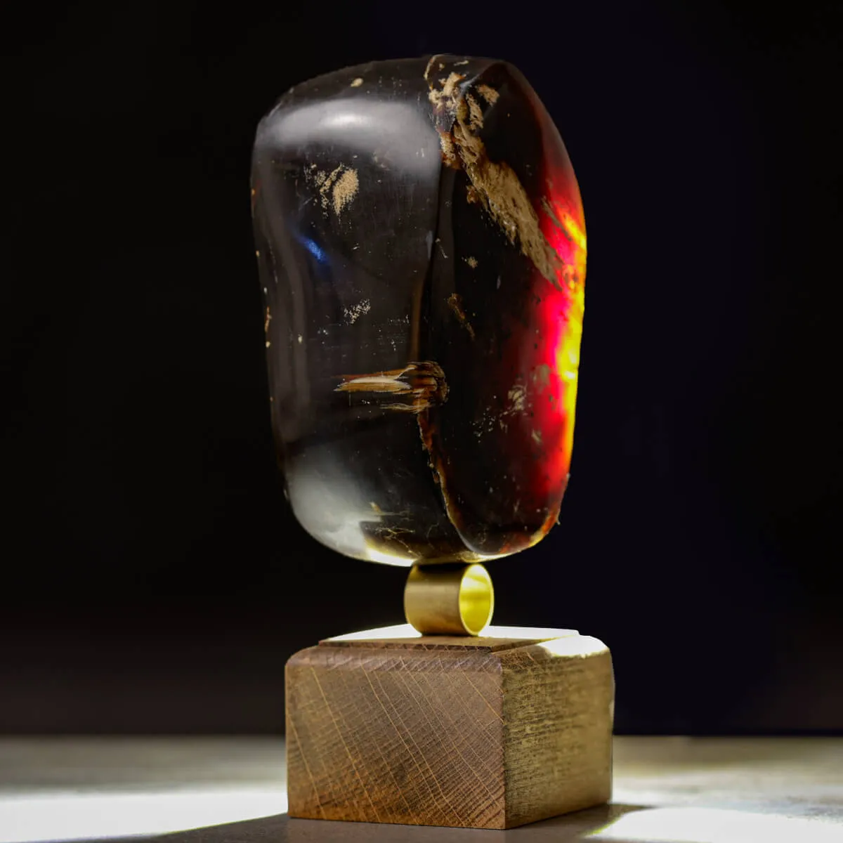 Ambra di Sumatra Un Fossile Organico da Collezione.
