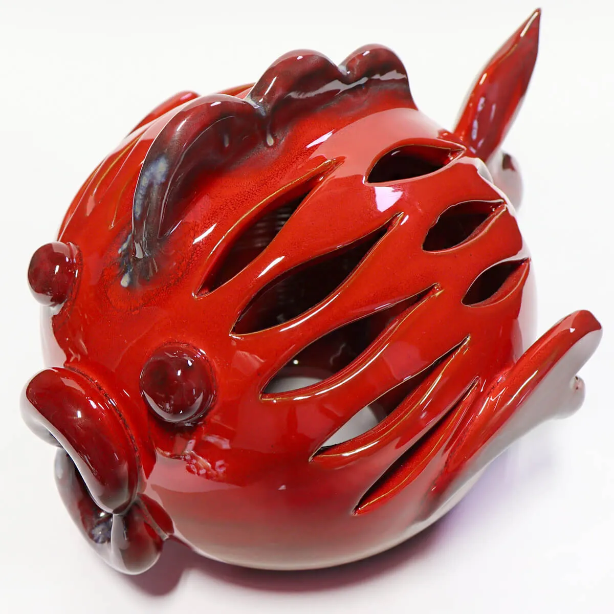 Scultura Pesce in Ceramica