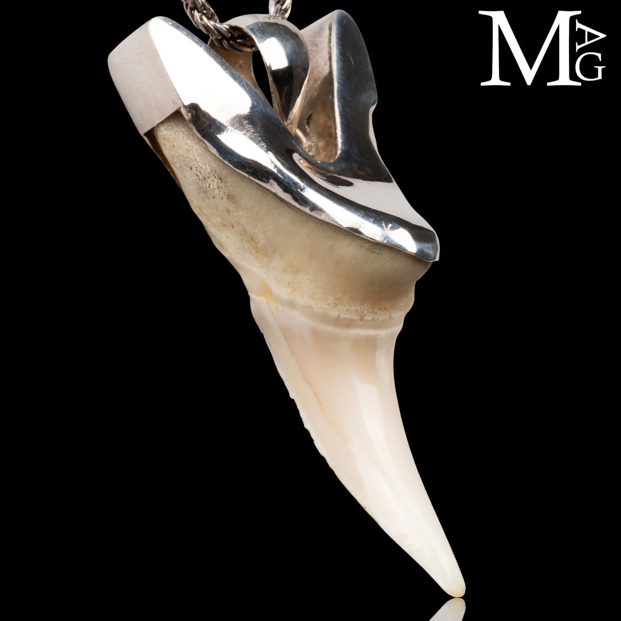 Ciondolo Dente di Squalo Mako in Argento 925