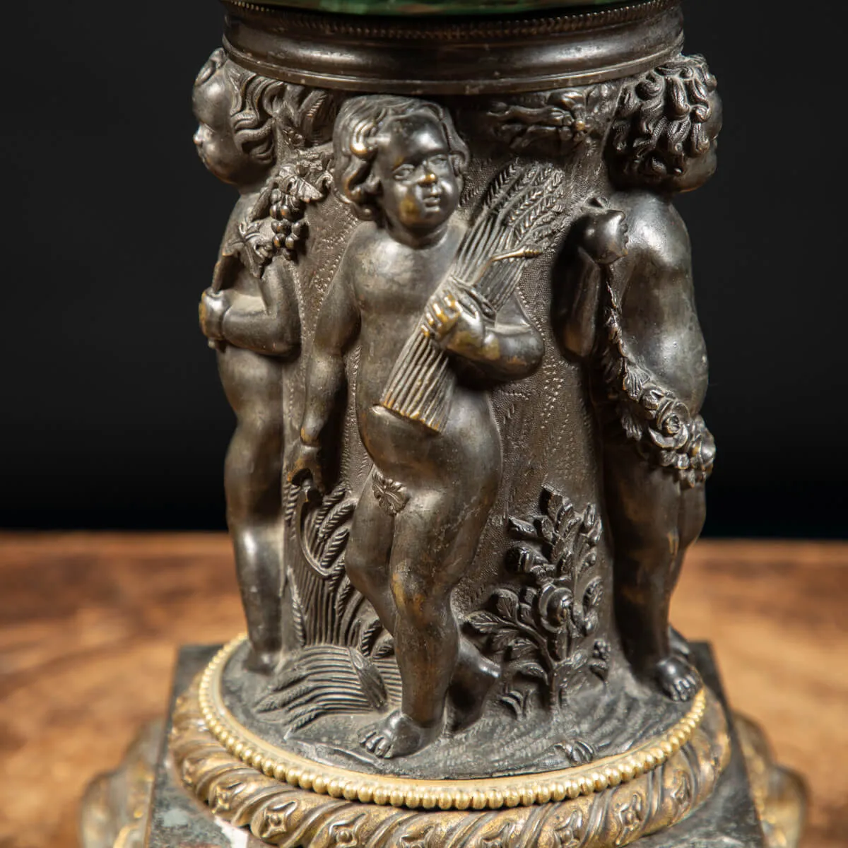 Vaso Antico in Malachite Stile Napoleone III