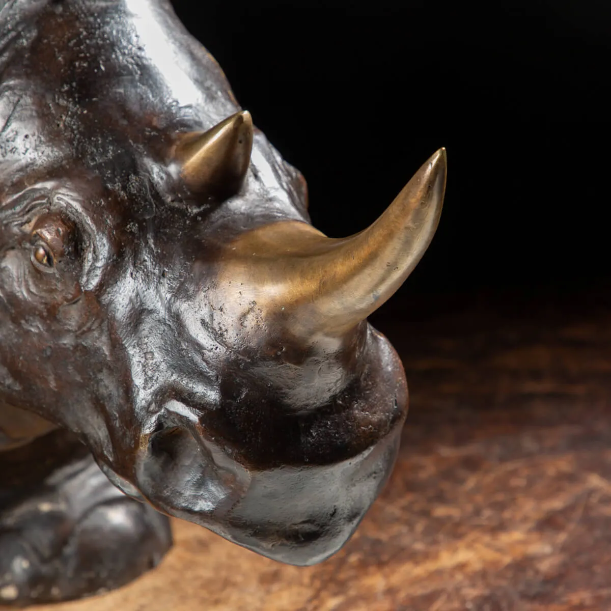 Scultura Bronzo Rinoceronte