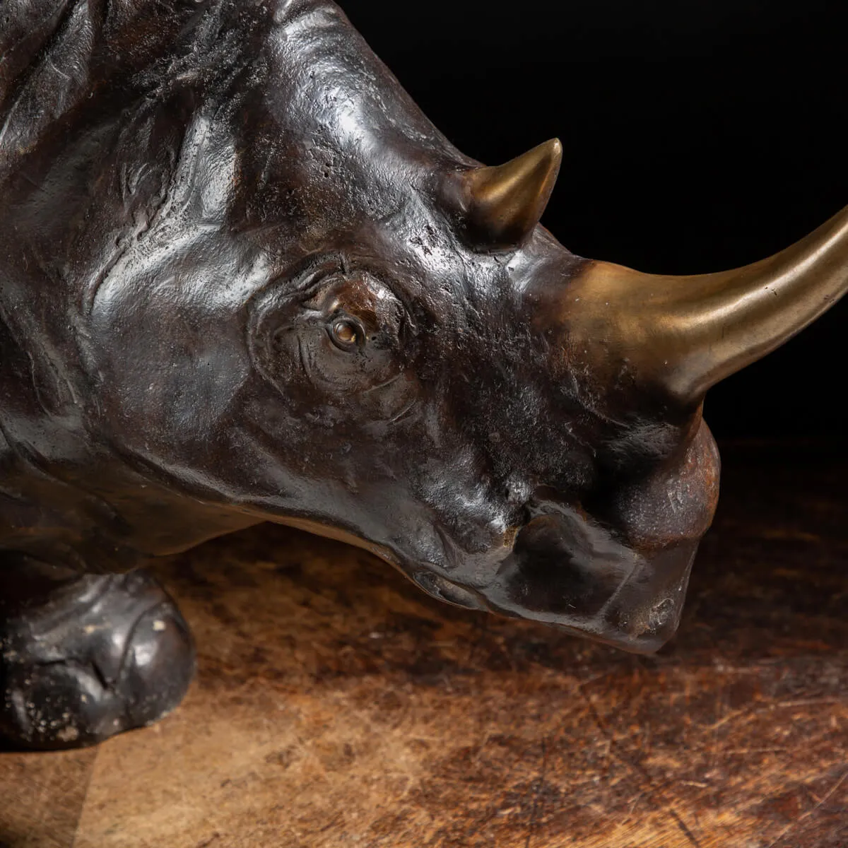 Scultura Bronzo Rinoceronte