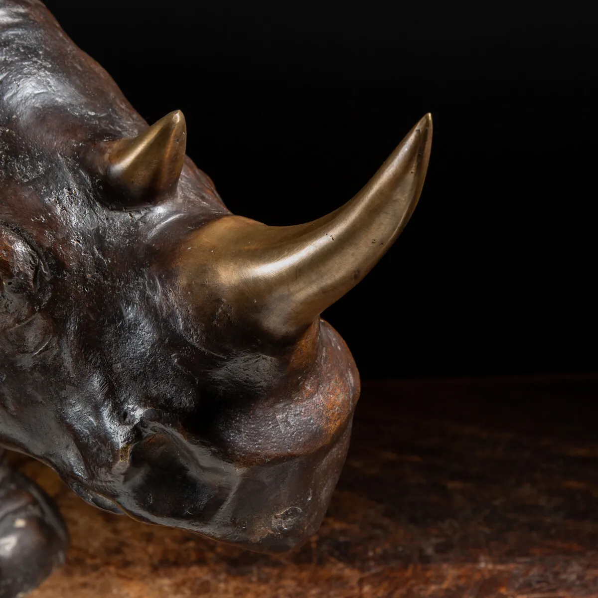Scultura Bronzo Rinoceronte