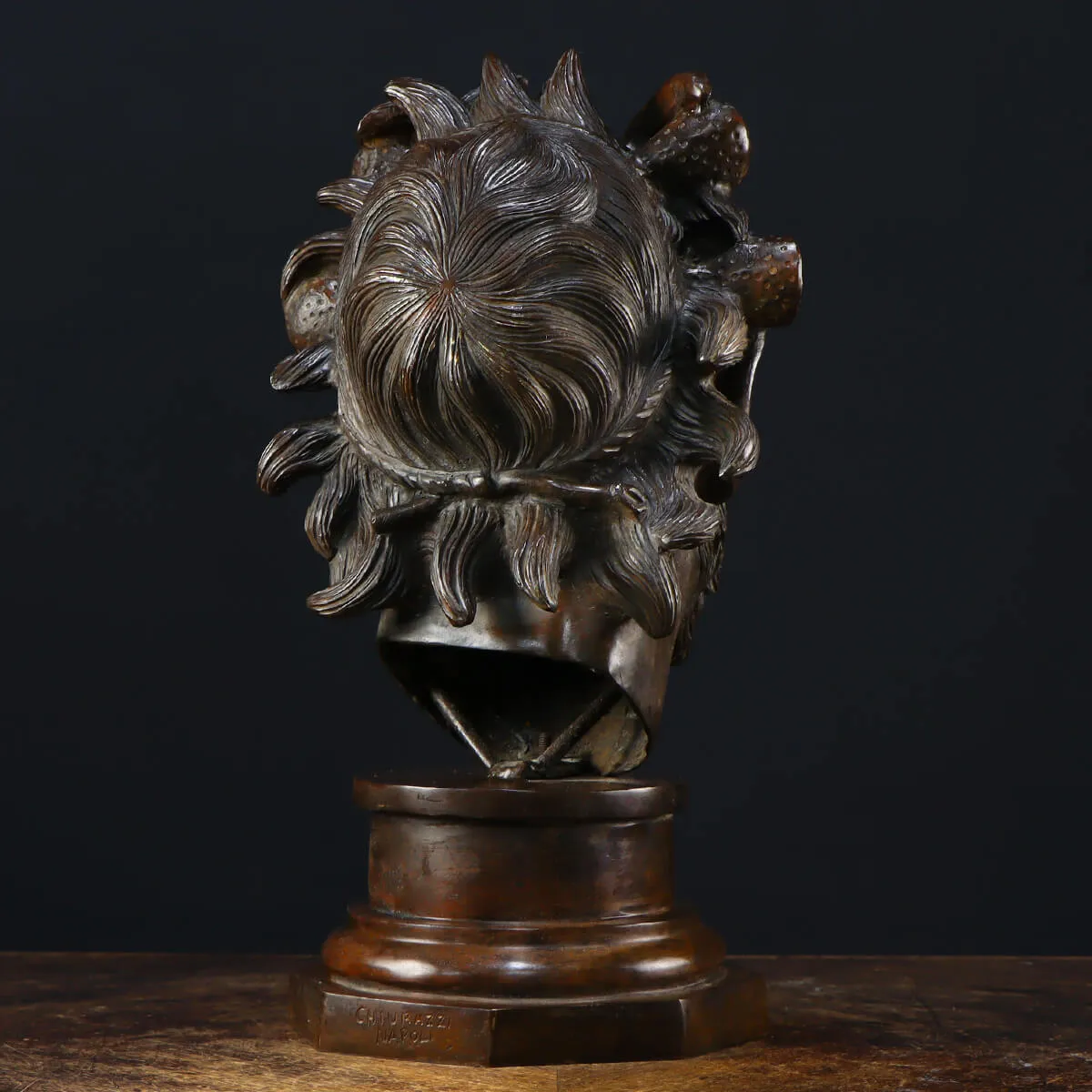Scultura Volto Fauno Ebbro - Fonderia Chiurazzi