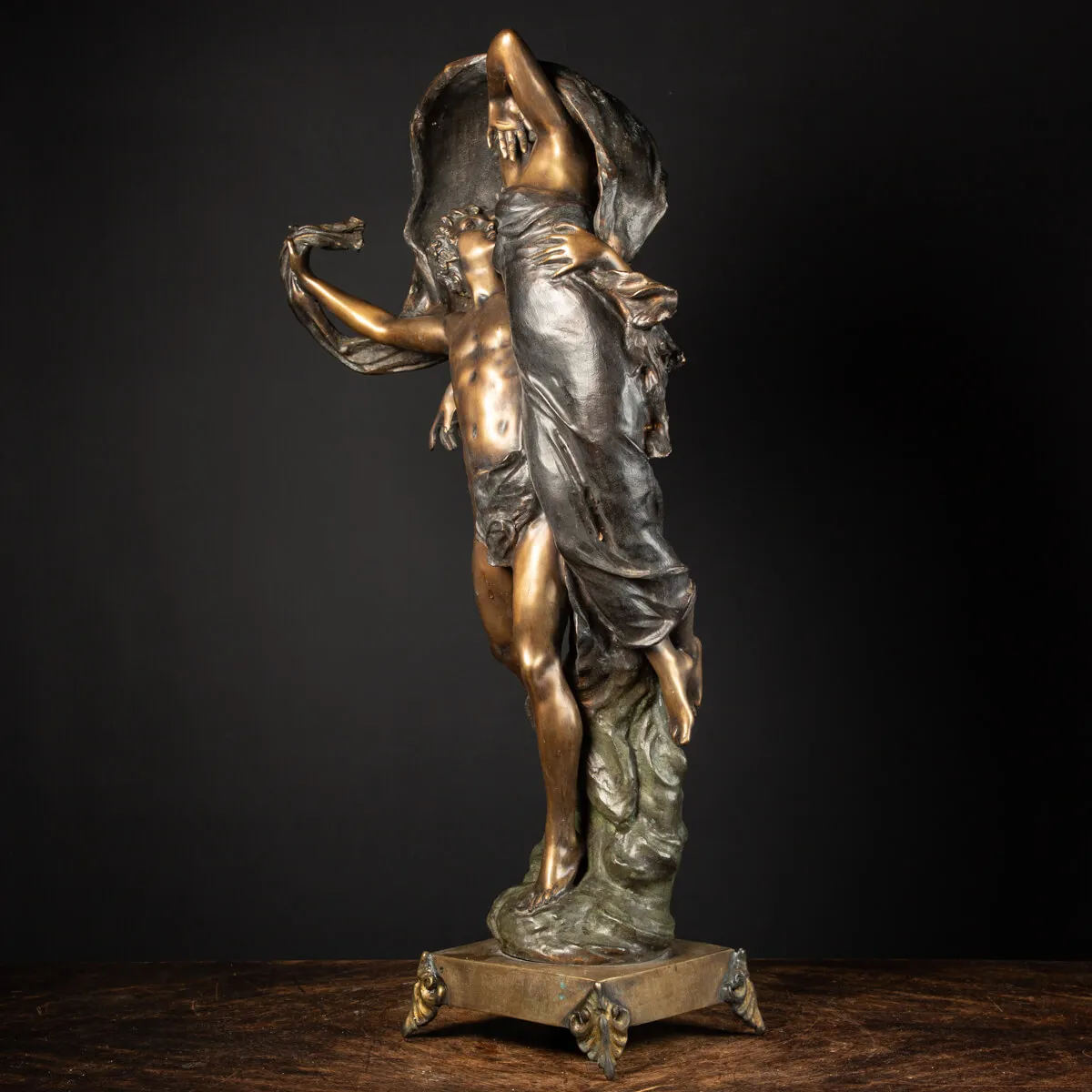 Scultura Bronzo Amore al Vento