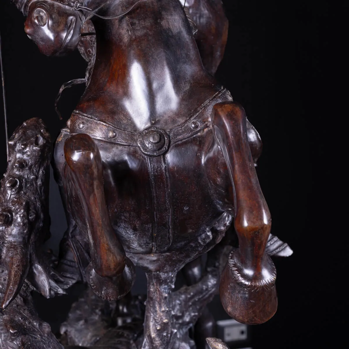 Scultura in Bronzo - San Giorgio e il Drago.