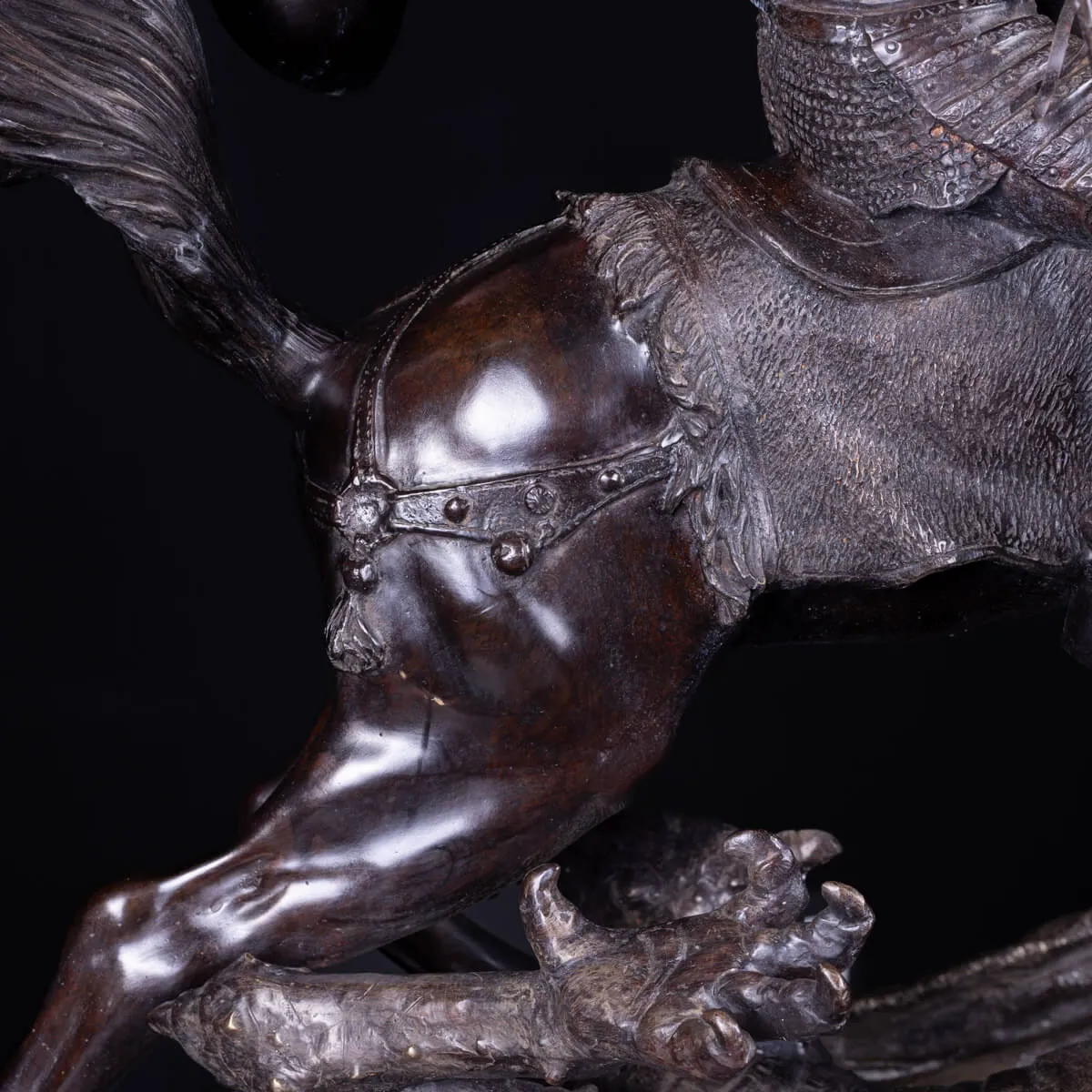 Scultura in Bronzo - San Giorgio e il Drago.