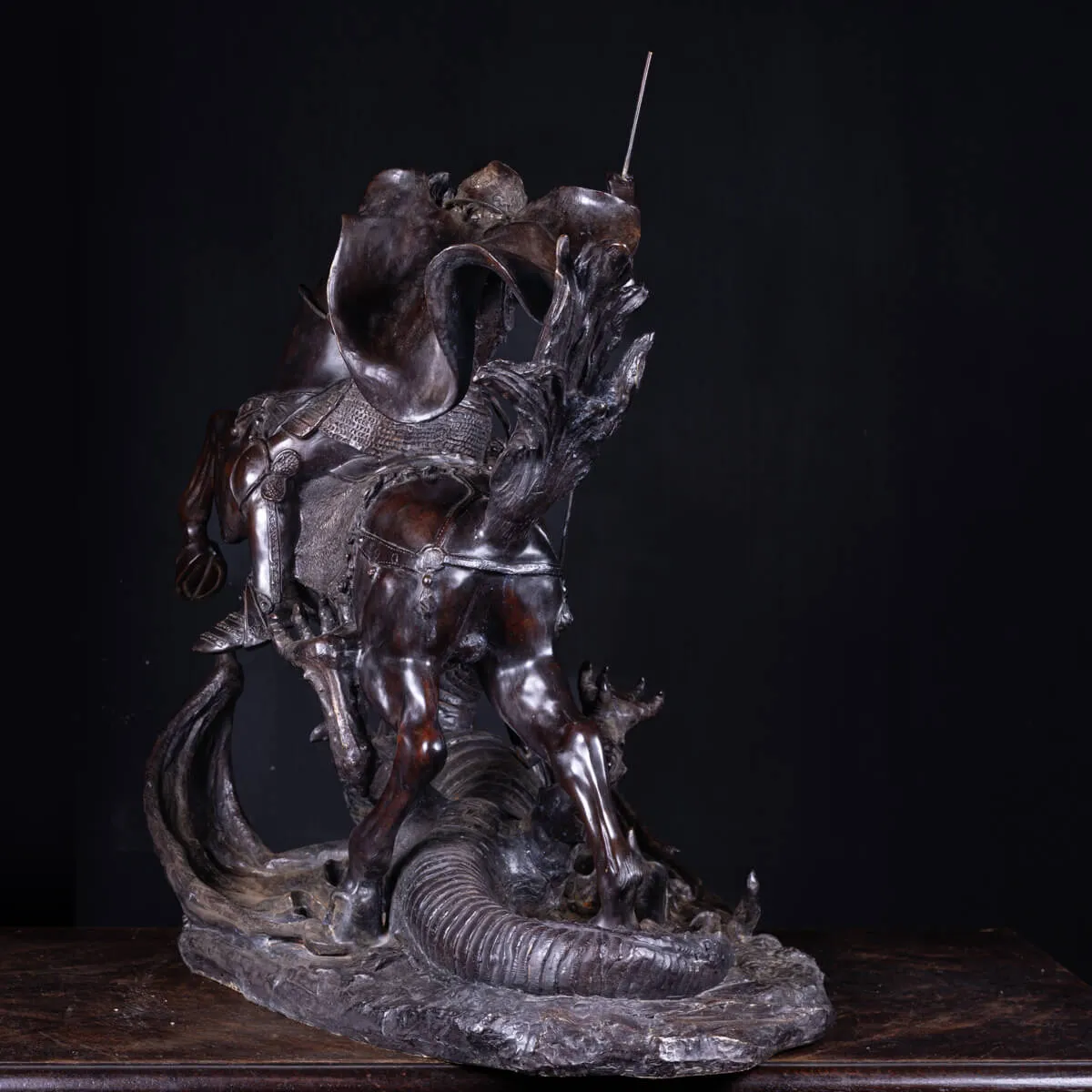 Scultura in Bronzo - San Giorgio e il Drago.