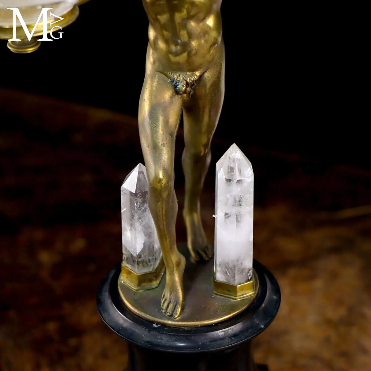 Scultura in bronzo Satiro Rituale.