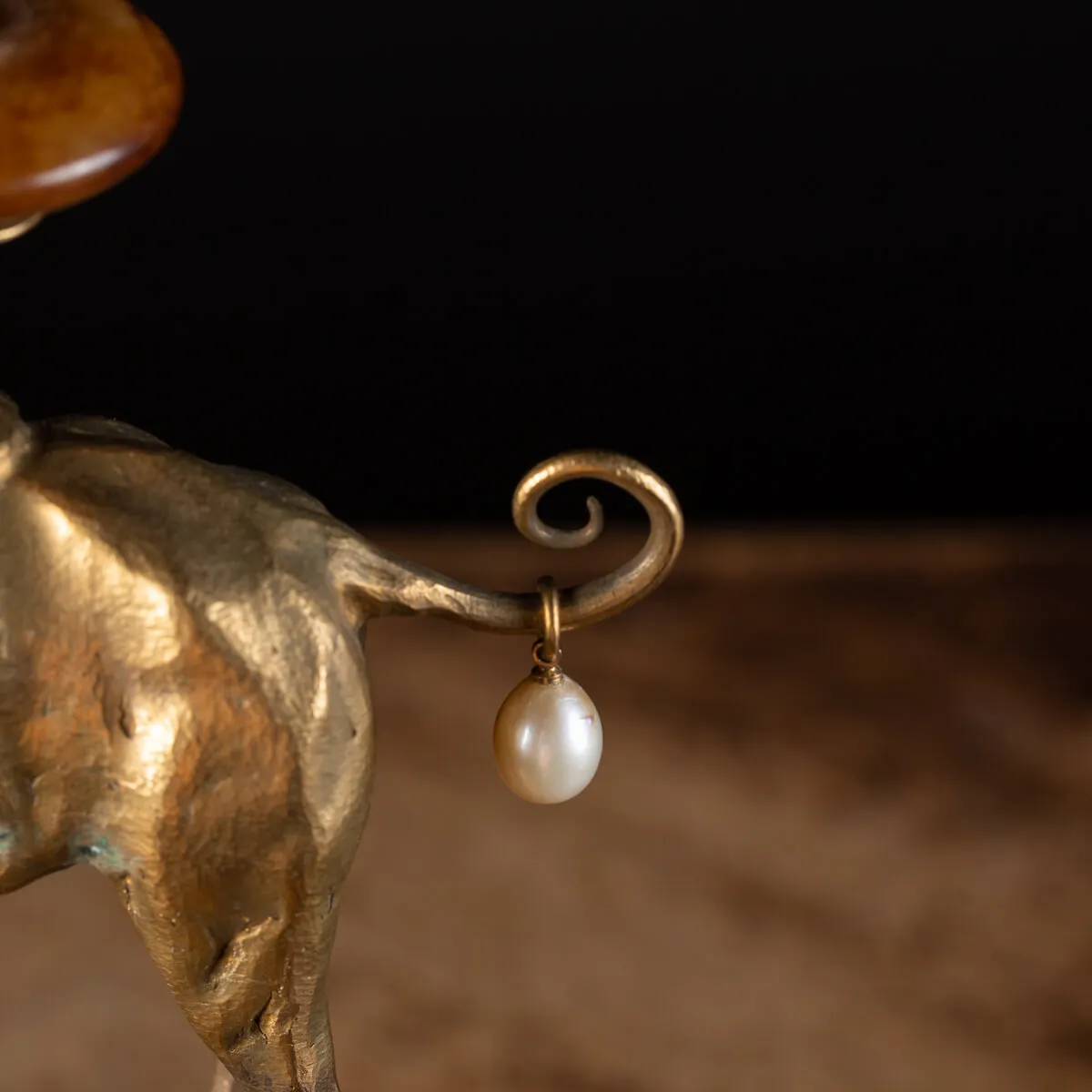 Scultura Giraffa con Quarzo