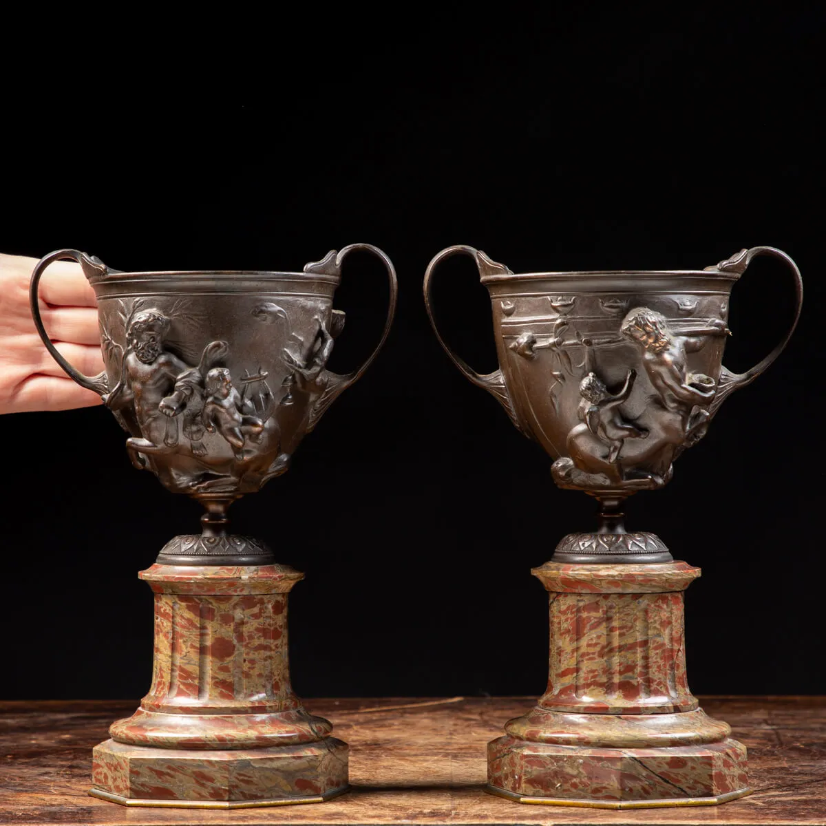 Coppe Bronzo Stile Napoleone III