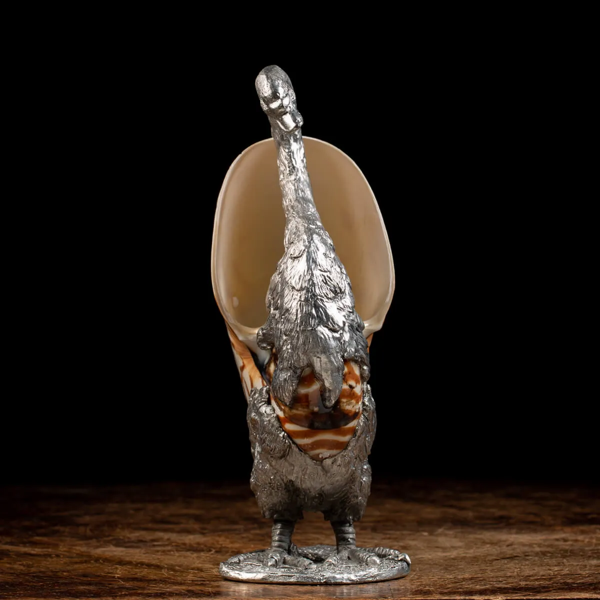 Scultura Cigno su Nautilus Pompilius