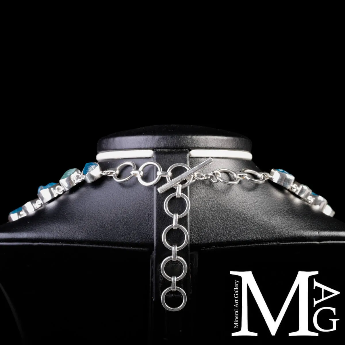 Collier in Argento con Acquamarina e Apatite Naturali