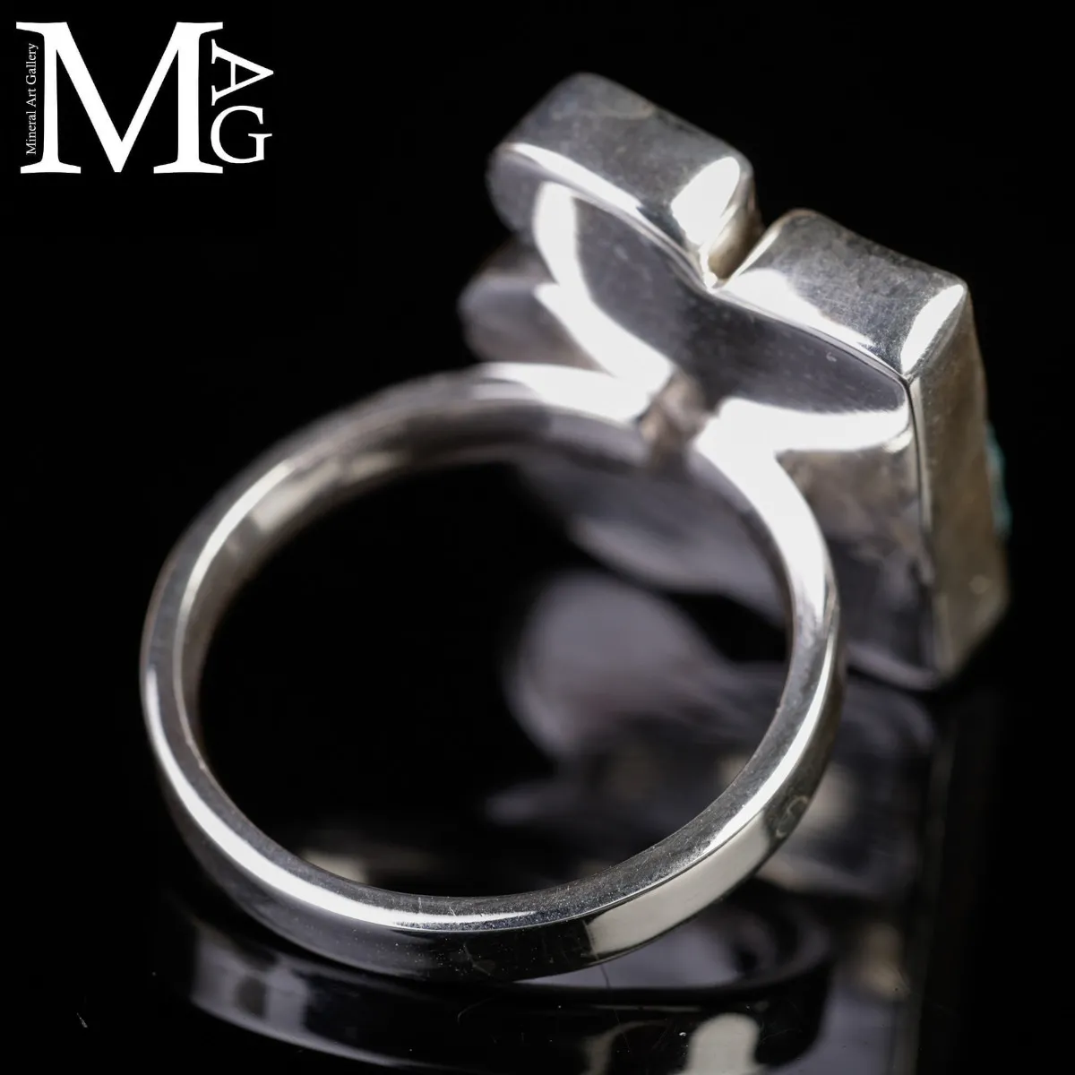 Anello in Argento con Acquamarina e Apatite Naturali