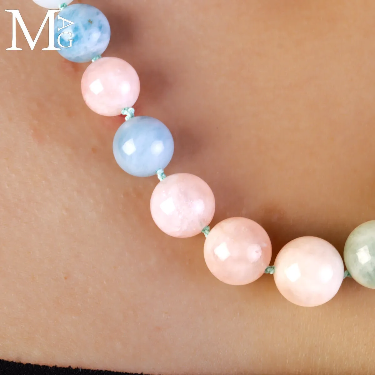 Collier Berilli: Acquamarina e Morganite