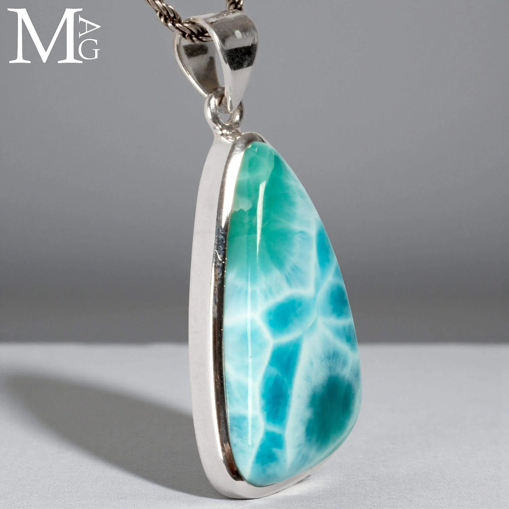 Ciondolo in Argento e Larimar
