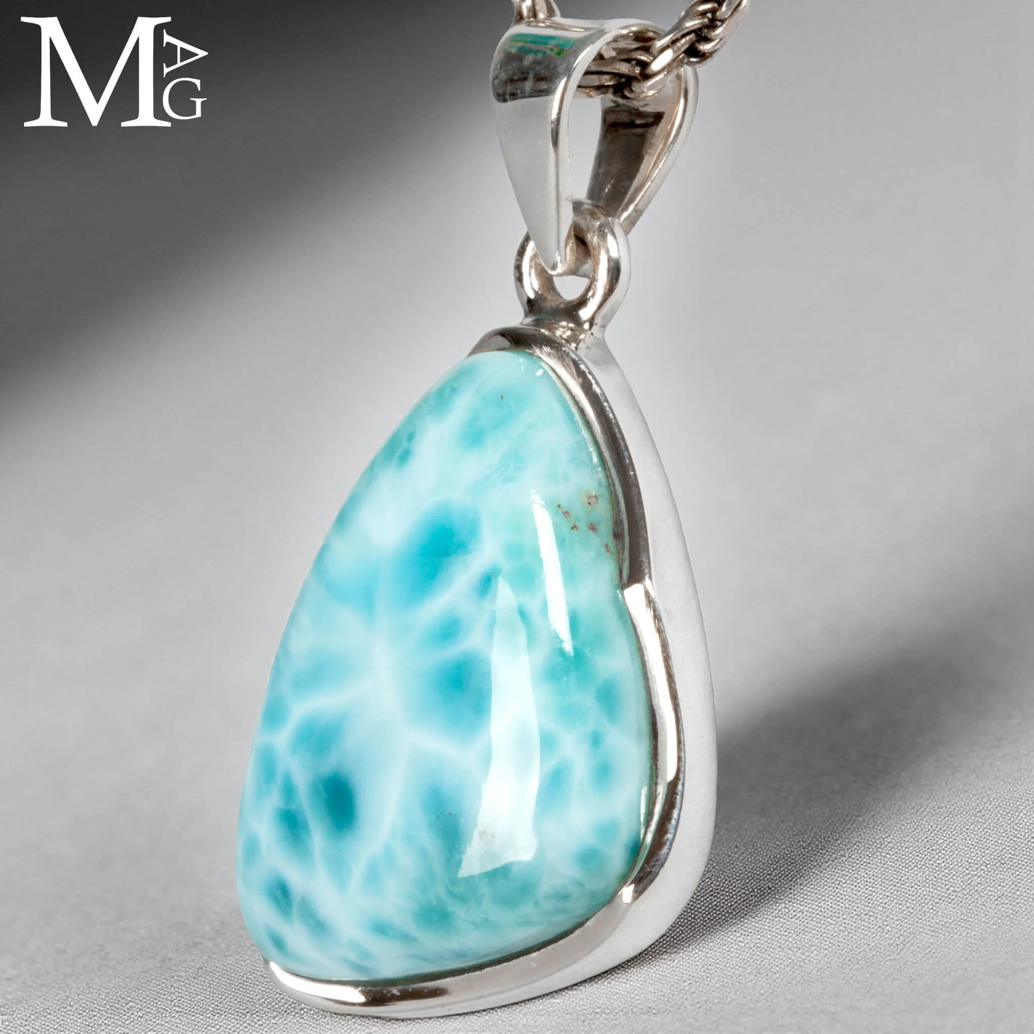 Ciondolo in Argento con Larimar.