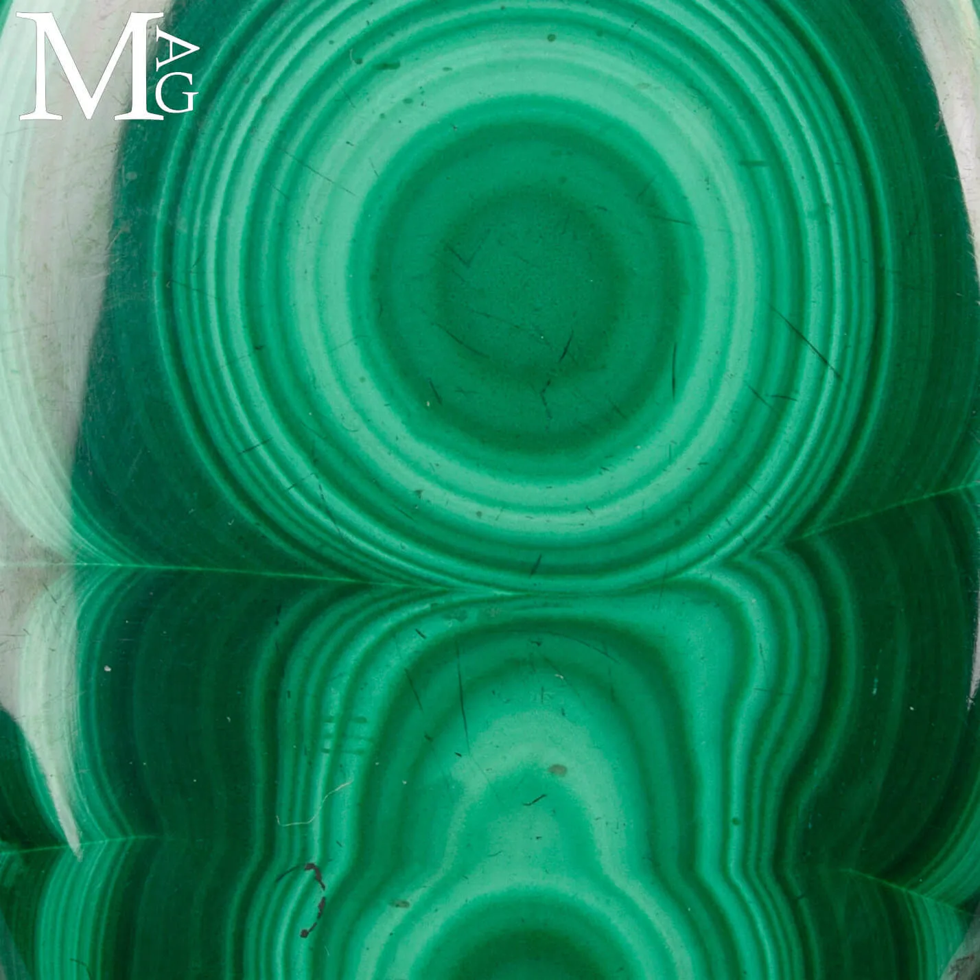 Ciondolo in Argento con Malachite del Congo.