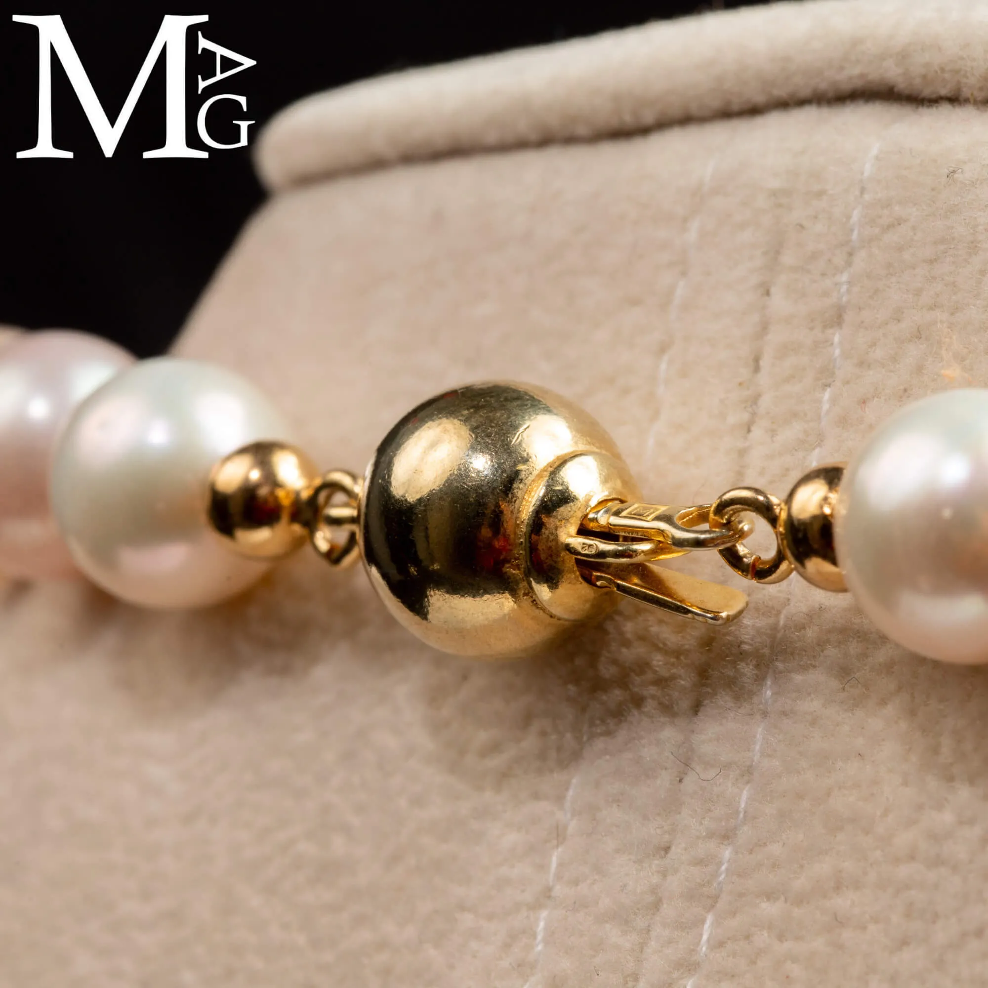 Collana con Perle d’Acqua Dolce – Eleganza Classica in Bianco Rosato