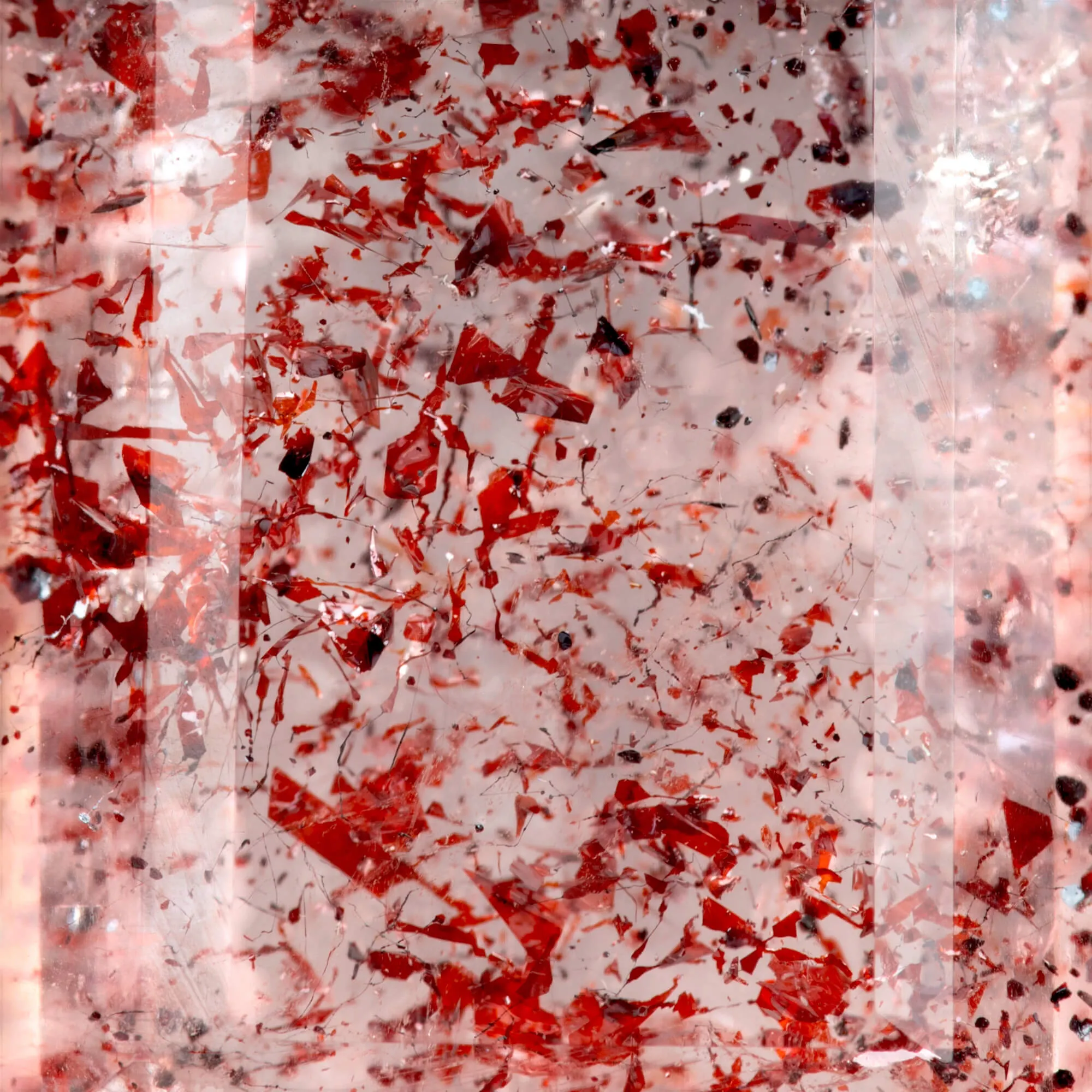Ciondolo in Argento con Quarzo Fragola – Inclusioni Naturali.