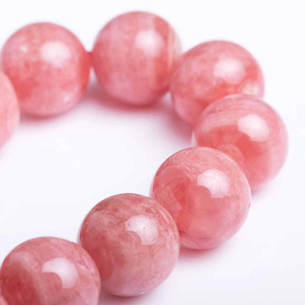 Bracciale in Rodocrosite Naturale Sfere da 11.5 mm