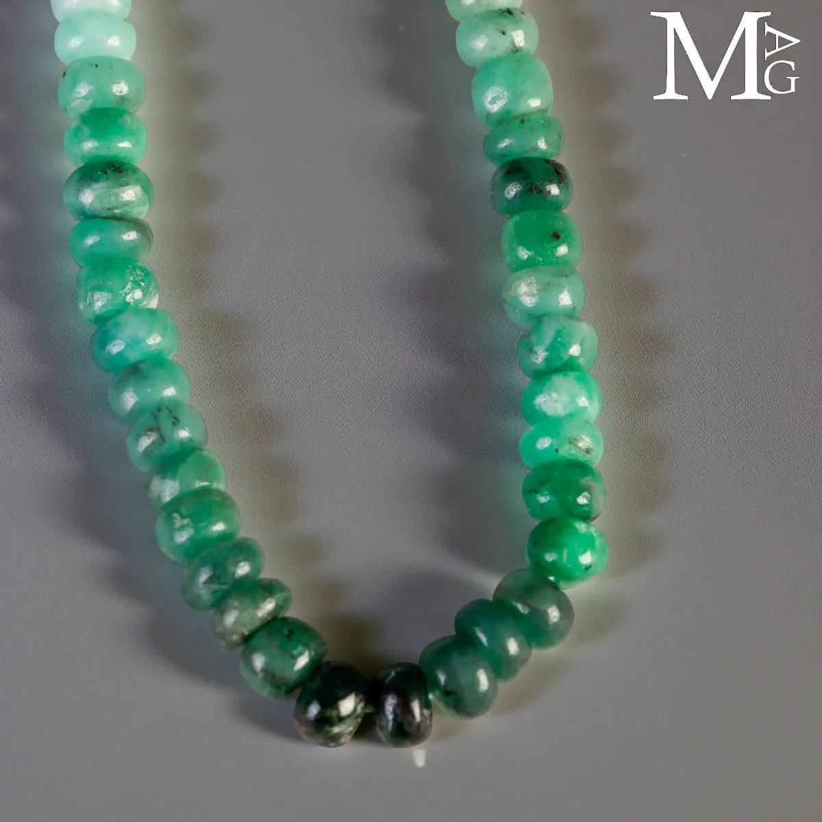 Collier in Smeraldo Rondelle