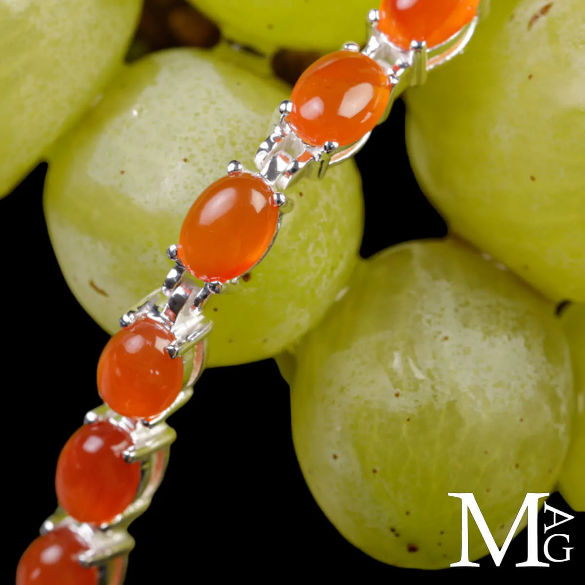 Bracciale in Argento con Corniola Naturale