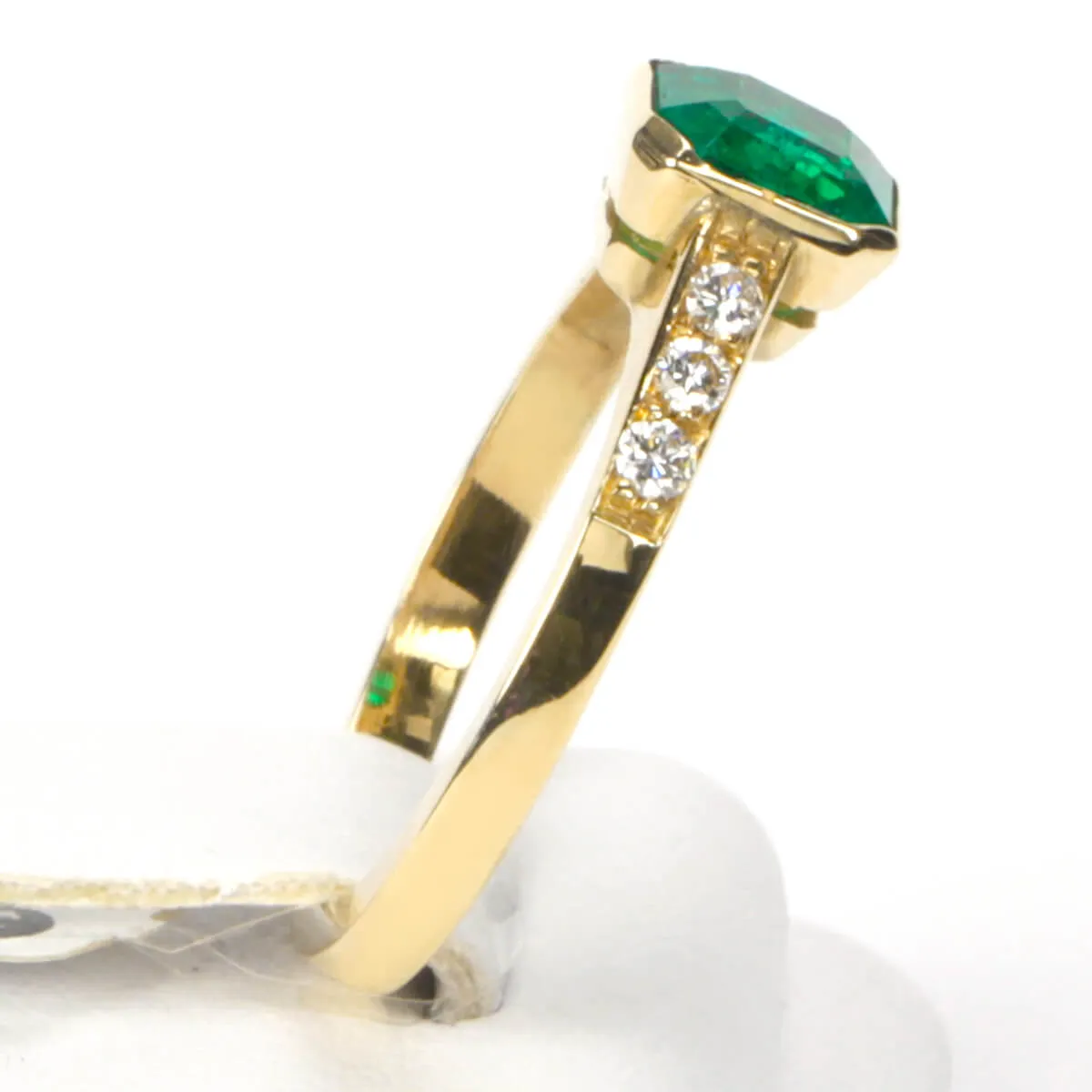 Anello Oro Smeraldo Colombiano e Diamanti